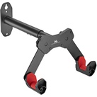 Maclean MC-457 Fahrrad-Wandhalterung Wandfahrradträger mit 2 Haken Horizontal Fahrradwandhalterung Fahrradhalter max. Belastung 25kg, Verstellbare Armabstände 45°