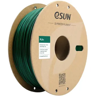 eSUN PLA+ Filament 1.75mm, 3D Drucker Filament PLA Plus, Maßgenauigkeit +/- 0.03mm, 1kg Spule (2.2 LBS) 3D Druck Filament für 3D Drucker, Grün