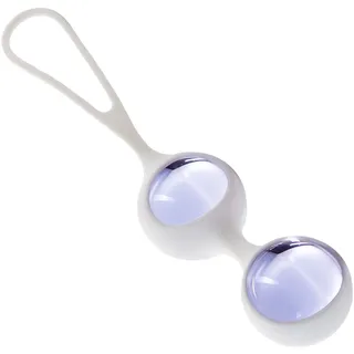 GLASSVIBRATIONS Liebeskugeln Intensiv lila/weiß Ø 3cm