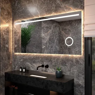 Badezimmerspiegel Rechteck – 180x80 cm – Rahmenlos