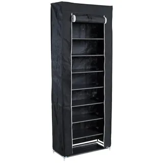 Estexo Schuhregal 60 x 160 x 0 cm schwarz