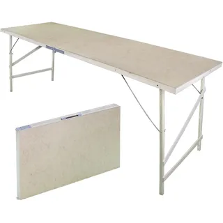 BAUPROFI Multifunktionstisch Klapptisch Camping Festival Tapeziertisch 178 x 56 x 75 cm