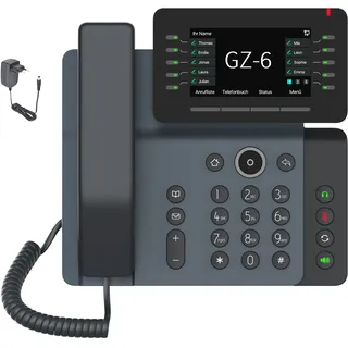 Gequdio IP Telefon GZ-6 mit Netzteil - mit WLAN und Bluetoot, Telefon