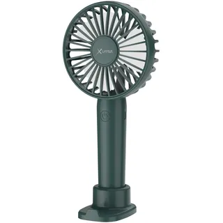 Xlayer Mini Handventilator I Tischventilator I Wiederaufladbar I Tragbarer Akku Ventilator leise I 3 Geschwindigkeiten I Mini Ventilator für Reisen, Büro, Festival, Camping I Geschenke für Frauen