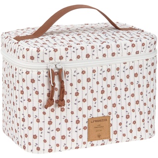 Lässig Kulturbeutel Casual Nursery Caddy To Go Bag Flowers White