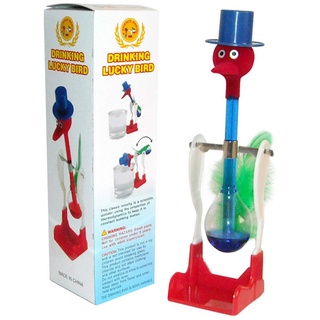 shenruifa Non Stop Liquid Drinking Glass Bird Funny Duck Drink Water Desk Toy (Blau)