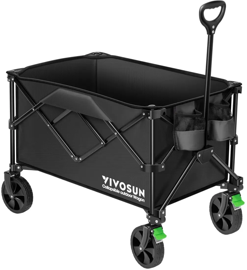 VIVOSUN Robuster Bollerwagen – Zusammenklappbar mit hoher Traglast
