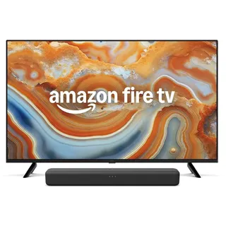 4K-UHD-Smart-TV aus der Amazon Fire TV-4-Serie | 43 Zoll | Live-TV streamen ohne Kabelanschluss und Amazon Fire TV Soundbar, 2.0 speaker with DTS Virtual: X and Dolby Audio, Bluetooth support