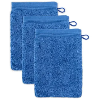 Waschhandschuh 15 x 20 cm cornflower 3 St.