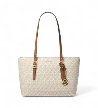Michael Kors für Damen. 30T5GQNT2B Monogrammierte Tragetasche in Beige (OSFA), Lässig, PVC