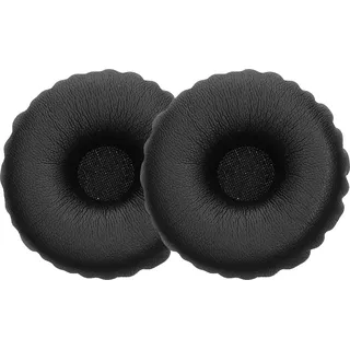 kwmobile 2X Ohrpolster kompatibel mit Logitech PC960 / H960 / H650E / H820E Polster - Kopfhörer Polster aus Kunstleder für Over Ear Headphones