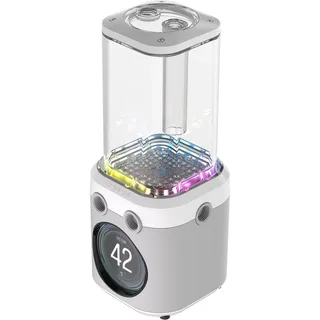 Corsair iCUE LINK XD6 RGB ELITE LCD, – FlowDrive Max-Pumpe, 480x480 IPS-LCD-Bildschirm, Integrierter Temperatursensor, 22 Adressierbare RGB-LEDs – Weiß