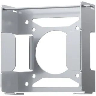 Fasgear Aluminiummetall VESA Halterung für Mac-mini M4 Pro/2024,Halterung Unter Schreibtisch/Wandhalterung/Monitorhalterung mit Diebstahlsicherung,für Office Home(Silber)