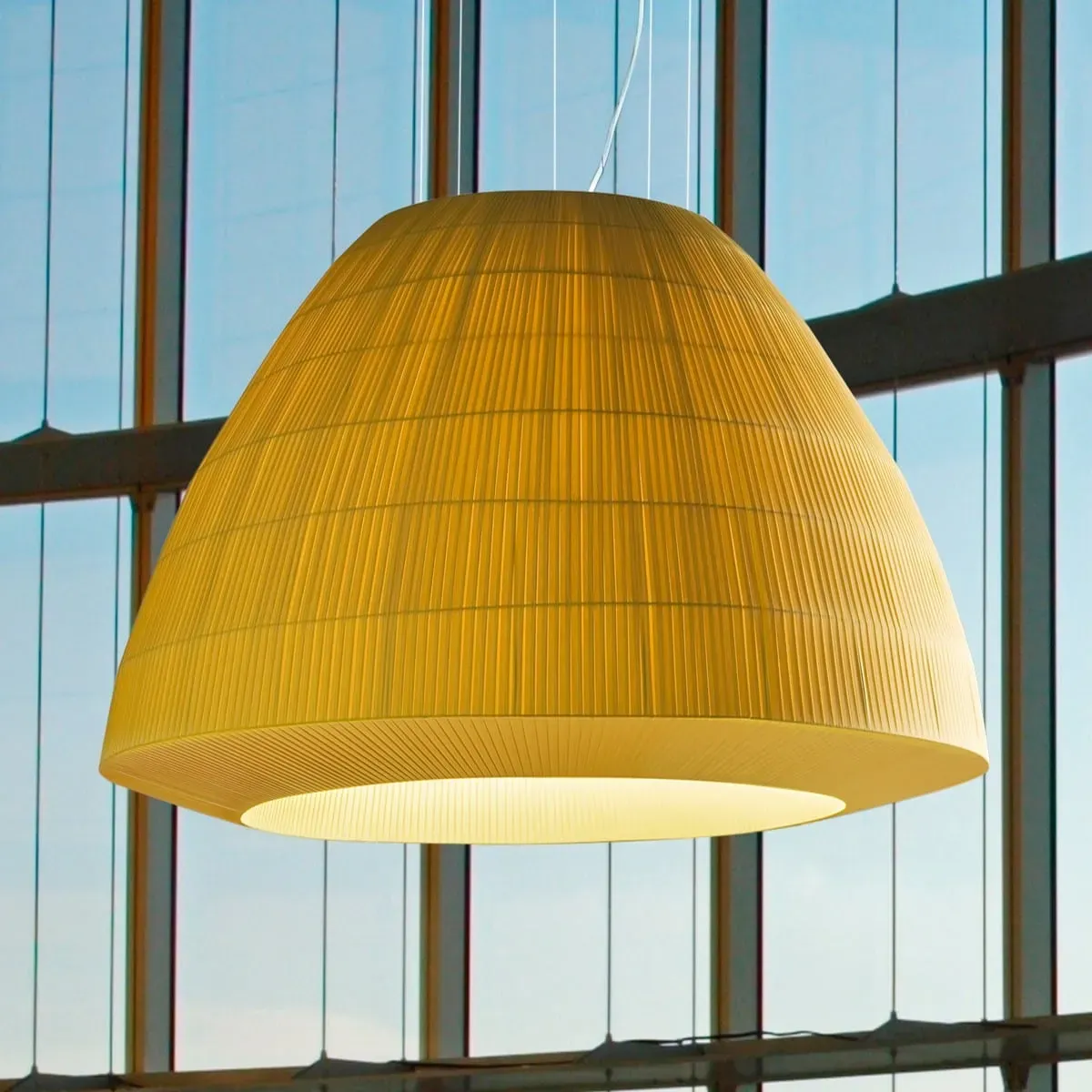 Designer-Hängeleuchte Bell ø 60 cm Axo Light - Goldgelb