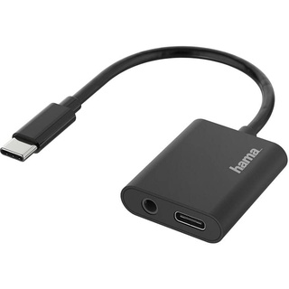 Hama Audio-Adapter, 2in1 USB-C-St. - 3,5-mm-Klinke/USB-C-Buchse, Audio Adapter