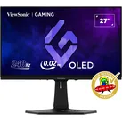VIEWSONIC Gaming-Monitor "XG272-2K-OLED", F (A-G), schwarz (schwarz, weiß), B:60,4cm H:36,5cm T:6,2cm, Monitore, anpassbare RGB-Beleuchtung, inkl. Fernbedienung