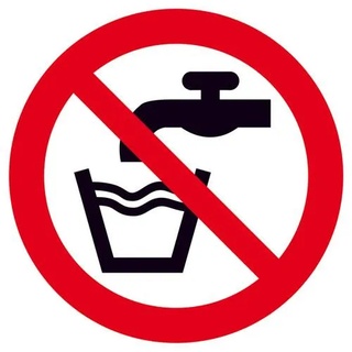 SafetyMarking Verbotsschild Kein Trinkwasser Folie selbstklebend (Ø) 100mm ISO 7010 1St.