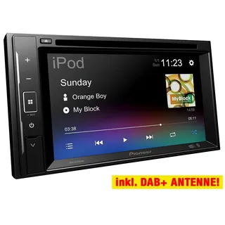 PIONEER 2-DIN AVH-A240DAB Auto Radioset für VW Caddy (2K) 2003-2015