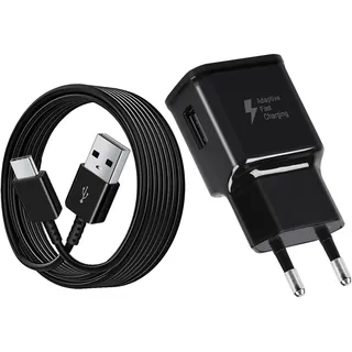USB Ladegerät mit 1,5m Ladekabel Original USB C für Samsung Galaxy A16 A15 A14 A13 A06 A05s A56 A55 A54 A53 A36 A35 A34 A25 A23, S8 S9 S10 S20 Plus M35 M13, Schnellladegerät Typ C Schnellladekabel