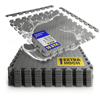 BestLivings Pool-Bodenschutzmatte, Unterlegmatte zum Schutz ihres Pools, 16 Stück (52x52x1,2 cm) - 4,32m2 - Robustes Stecksystem beliebig erweiterbar