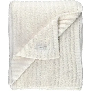 Esprit Plaid E-Cuddle, Natur, Weiß, Textil, Streifen, 130x170 cm, pflegeleicht, Wohntextilien, Decken, Plaids