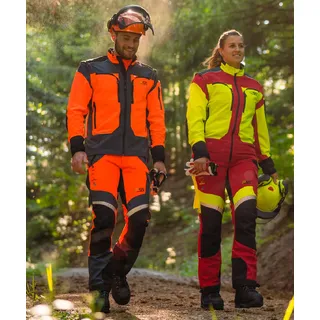 PSS Schnittschutzhose orange/grau, die Sportliche, Größe 54