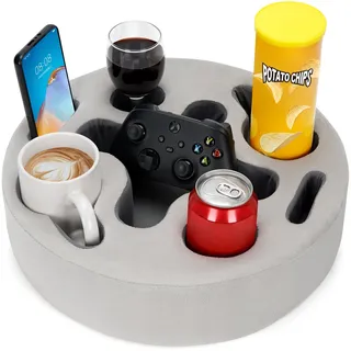 INNO STAGE Couch-Becherhalter, Sofa-Becherhalter, Kissen, Couch-Caddy, Getränkehalter, Tablett, Organizer für Bett, Wohnmobil, TV, Auto, Snacks, Geschenk für Couch, Kartoffel,
