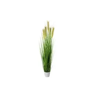 Grasarrangement grün Kunststoff H: ca. 150 cm - grün, weiß