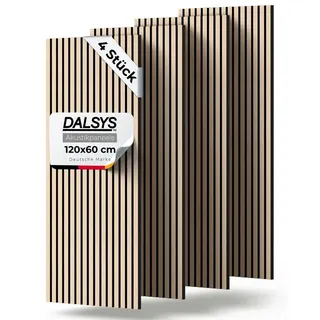 Dalsys Akustikpaneele Eiche hell 4 St. 120 x 60 cm