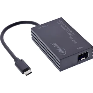 InLine USB-C zu SFP Gigabit Fiber Netzwerkadapter 10/100/1000 Mb/s) Adapter / Konverter USB