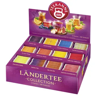Teekanne Ländertee Collection Box Teebeutel 180 x 2,15 g