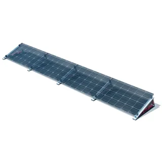 venturama solar Flachdach-Aufständerung - "Flat-Flex"-Set - für 4 x PV-Module (nebeneinander)