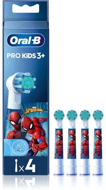 Oral-B PRO Kids 3+ Ersatzkopf für Zahnbürste für Kinder Spiderman 4 St.
