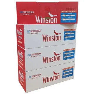 Marlboro 1000 (4x250) Winston EXTRA (Hülsen, Filterhülsen, Zigarettenhülsen)