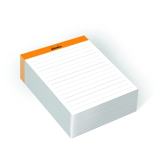 Rhodia 194044C - Memoblock N°11 Rhodiatime, DIN A7 8,5x11,5 cm, liniert, 120 Blatt, 80g, kompakt und praktisch, Orange, einzeln eingeschweißt, 1 Stück