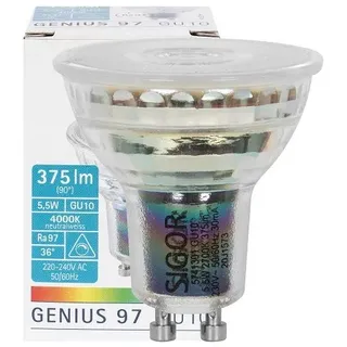 Sigor LED-Reflektorlampe GU10, 4000K, 5,5W, 375lm,