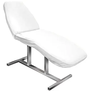 Activeshop Frottee Spannbezug für alle gängigen Kosmetikliegen Massageligen Massagebank Klappbar Massagestuhl Weiss messung 60 x 190 cm extra-pflegeleicht