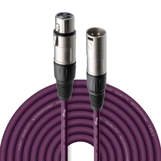Stagg 10 m Hochwertiges XLR auf XLR-Stecker Mikrofon Kabel violett