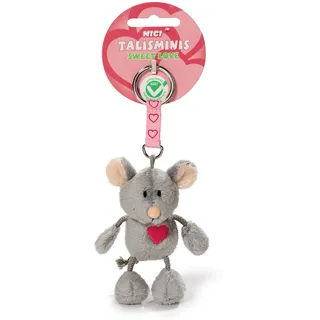 NICI 37388 - Maus Talisminis Sweet Love, Schlüsselanhänger, 10 cm, Glücksbringer