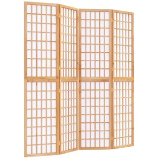 furnicato Paravent 4-tlg. Japanischer Stil Faltbar 160x170 cm (1 St) braun 160 cm x 170 cm