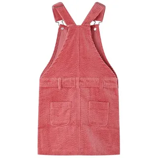 vidaXL Kinder-Latzkleid Cord Rosa 116