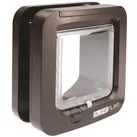 Mikrochip Katzenklappe braun
