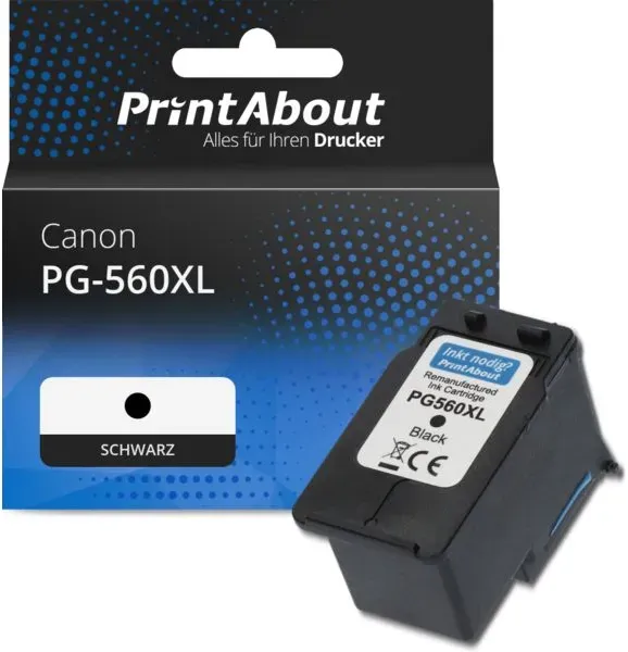 Druckerpatrone kompatibel mit Canon PG-560XL - Schwarz - Hohe Kapazität
