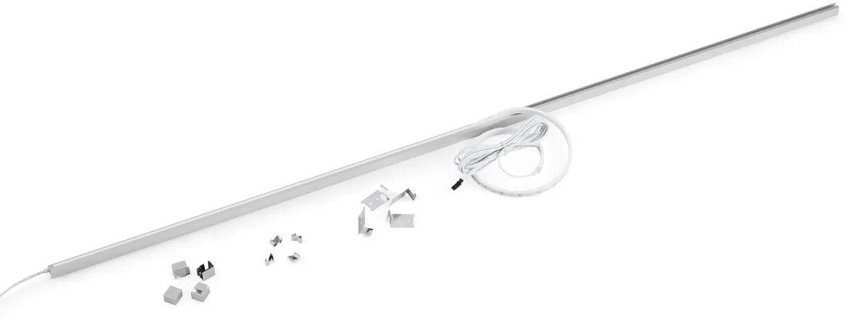 Naber 7063418 Andy Sockel- und GriffleistenbeleuchtungEdelstahlfarbig 2600 mm...
