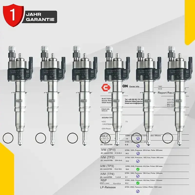 6X Einspritzdüse Passt für BMW Benzin 1er 3er 5er 6er 13537589048 Einspritzventil 13537565138