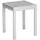 65 x 65 x 75 cm Silber/Grau