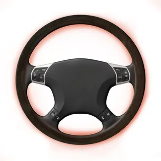 Auto-Lenkradheizung, 12 V beheizter Lenkradschutz, schneller Handwärmer, 36,8 cm bis 39,9 cm Kordel-Lenkradheizung, Anti-Rutsch-Abdeckung für Autolenkräder