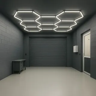 LED Hexagon Deckenleuchte | Sechseckiges Waben Design - Modell: 8-teilig 265W 65...