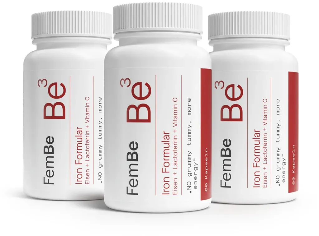 Eisentabletten mit Lactoferrin & Vitamin C 3 Monate