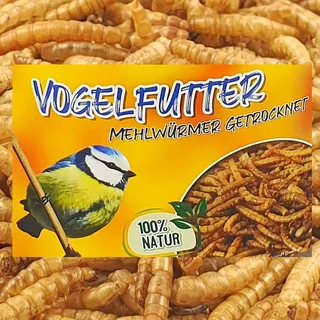 Mehlwürmer getrocknet 1 - 20 kg - Vogelfutter, Wildvogelfutter, Fische, Nager, Vögel - 10 kg